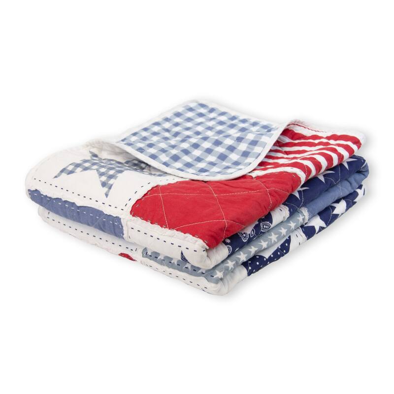 Your Lifestyle by Donna Sharp Star & Stripe Cotton Throw Blanket