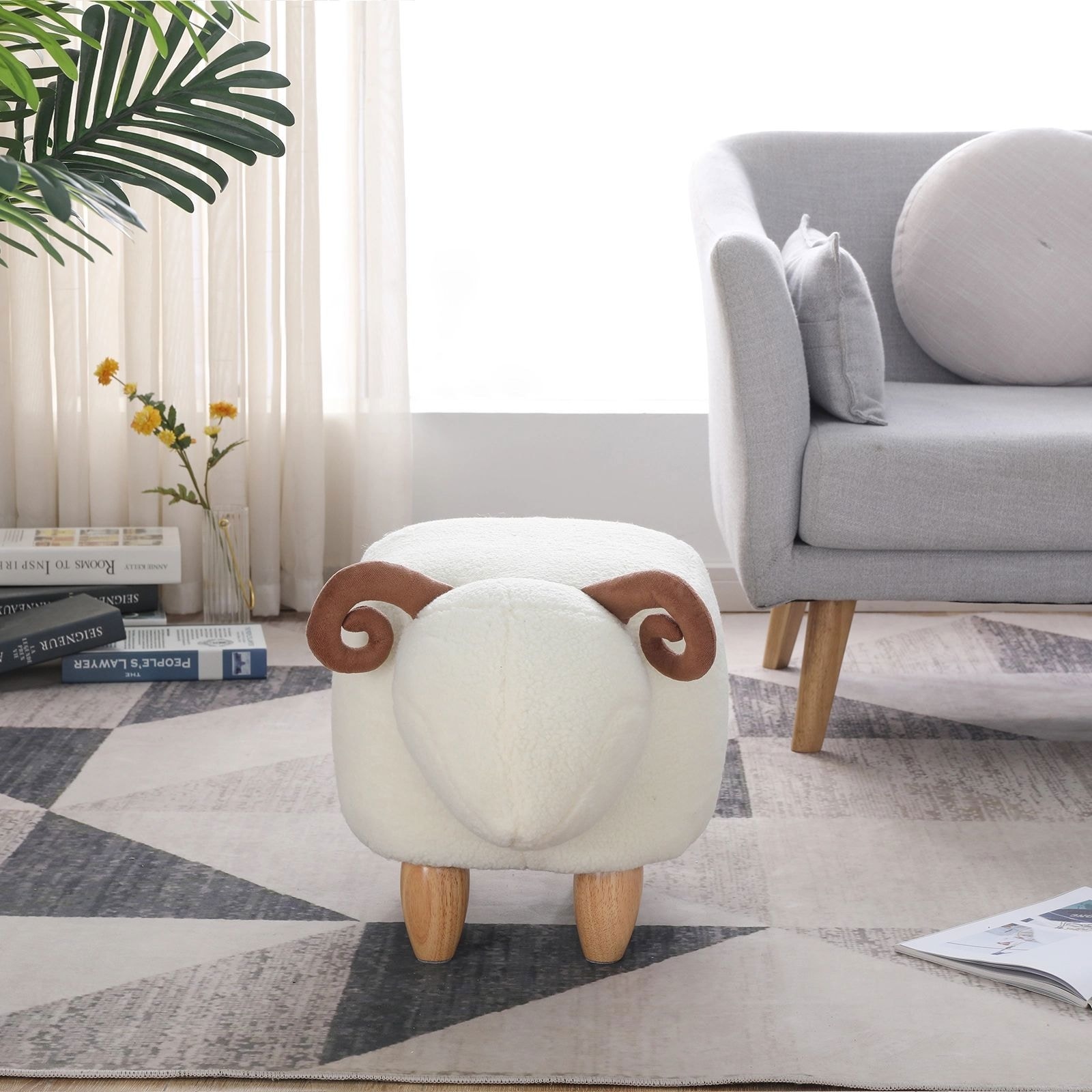 Little Sheep Decorative Animal Sofa Stool Ottoman Bedroom Furniture Bed Bath Beyond 36068765