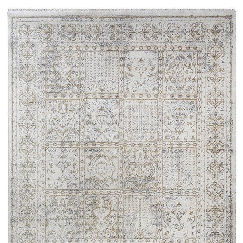 Cepaf Distressed Traditional Stain Resistant with Fringe Soft Durable Area Rug By HomeRoots