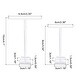 preview thumbnail 1 of 3, Earring Display Stands, 6pcs Earring Stand Storage Acrylic Clear