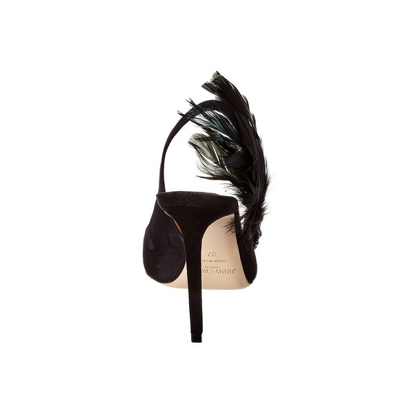 Jimmy Choo Tacey 100 Suede Pump - On 