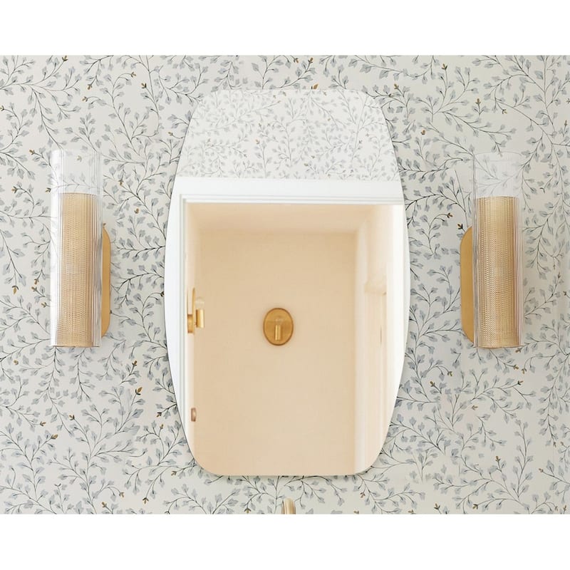 Sydney Mini 22 in. W x 28 in. H Oval Polished Frameless Bathroom Vanity Mirror - 22" x 28"