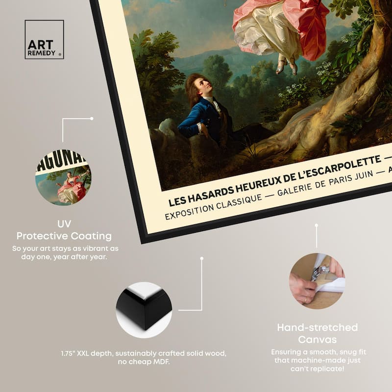 Fragonard's Swing Canvas by Art Remedy