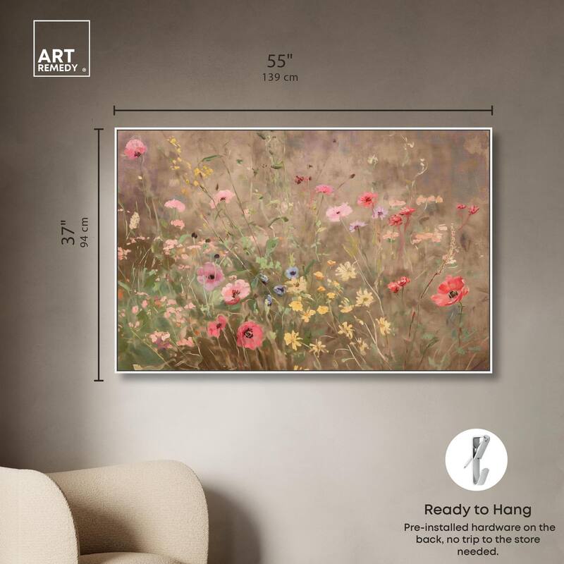 Wildflower Meadow Canvas by Art Remedy
