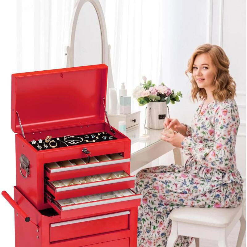 AECOJOY Tool Chests & Cabinets Detachable Metal w/ Wheels