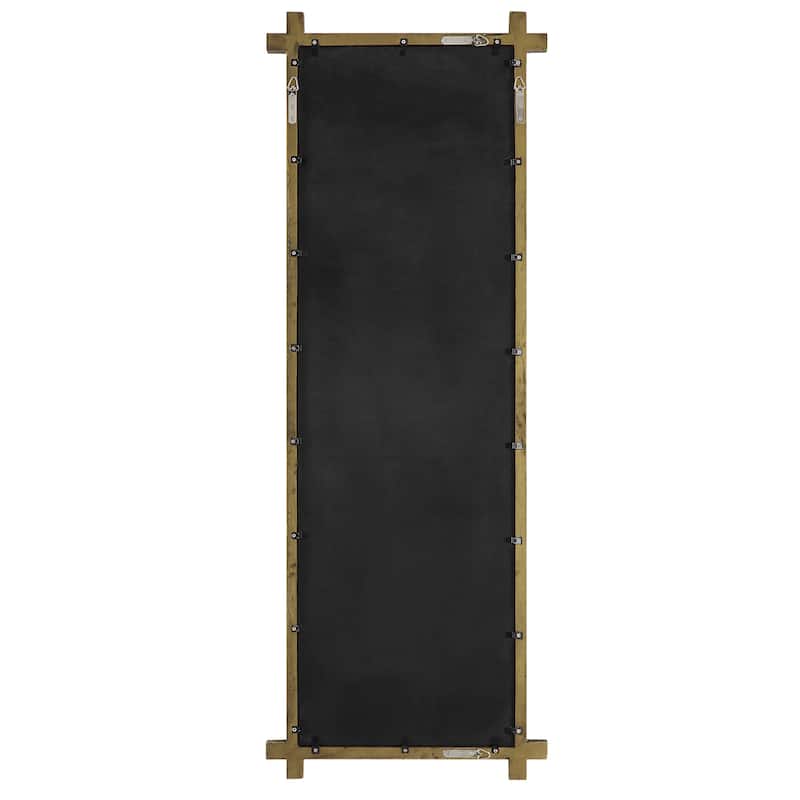 Uttermost Abanu Ribbed Gold Dressing Mirror - 22 W X 60.25 H X 1.25 D (in)