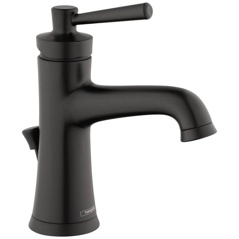 Hansgrohe Joleena 1.2 GPM Deck Mounted Bathroom Faucet with Pop-Up - Matte Black