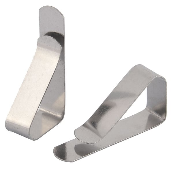 Adjustable Stainless Steel Table Cloth Holder Clip Clamp 5pcs - Silver Tone  - Overstock - 28817396
