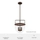 preview thumbnail 6 of 10, Hunter Karloff Clear Glass Bell-Shaped Pendant - Kitchen Island, Dining Room, Entry - Modern Farmhouse, Rustic, Industrial