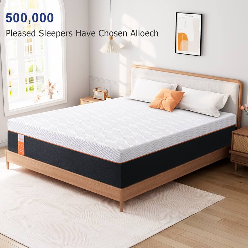 Molblly 12 inch Cooling-Gel Memory Foam Mattress in a Box,Medium