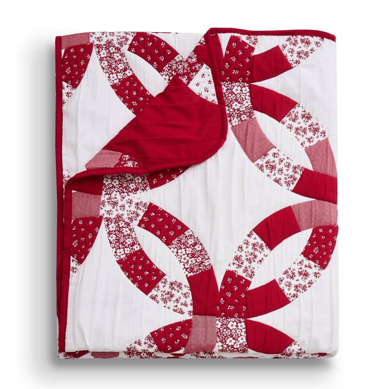 Greenland Home Fashions Wedding Ring Reversible Jacquard Woven Throw