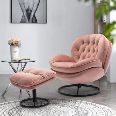 Accent chair TV Chair Living room Chair sofa with Ottoman