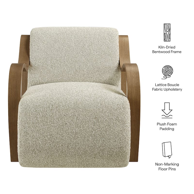 Atrium Lattice Boucle Accent Armchair