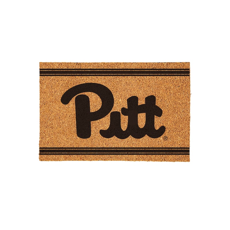University of Pittsburgh Monochrome Indoor/Outdoor Coir Door Mat