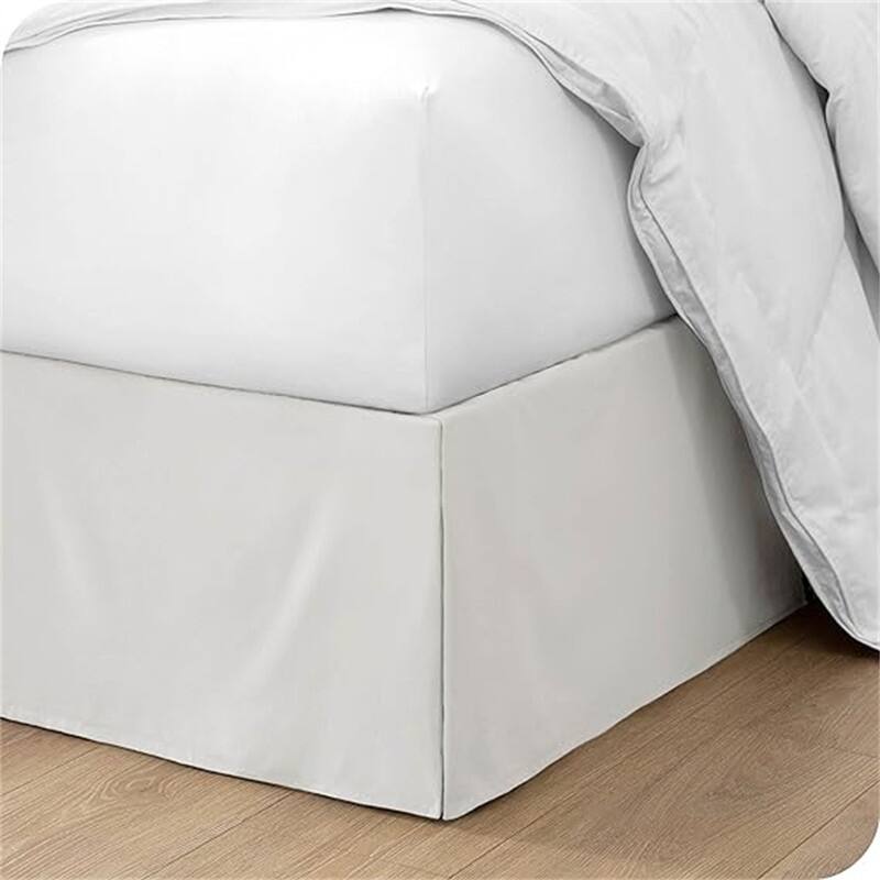 Pleated bed skirt - Cream - Queen