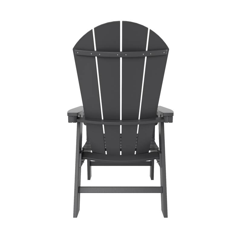 Laguna Hdpe All Weather Outdoor Patio Adirondack Dining Chair With Arms