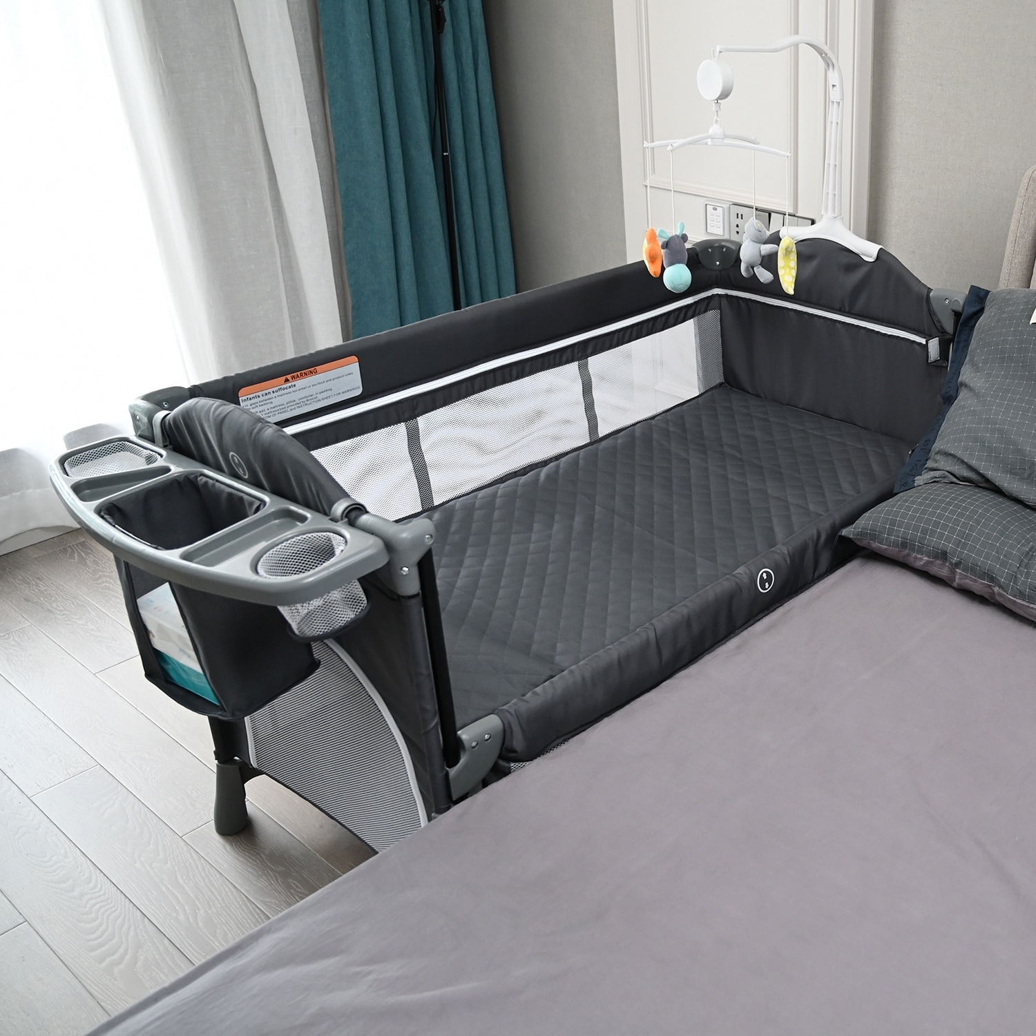 Portable clearance convertible crib