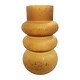 preview thumbnail 1 of 1, Curved Glass Vase Brown