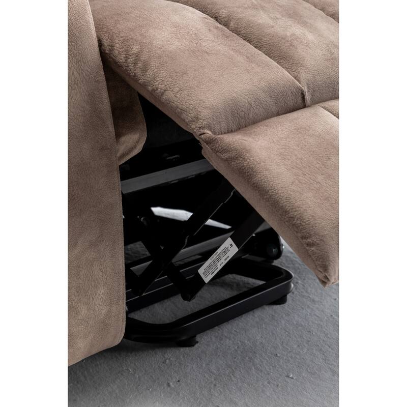 Power Lift Recliner Chair with Heat & Massage, Electric Lift Chair with Hidden Cup Holder, Oversized Lounge Sofa Chair
