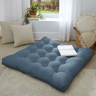 Humble + Haute Large Sunbrella Square Tufted Floor Pillow with Handle