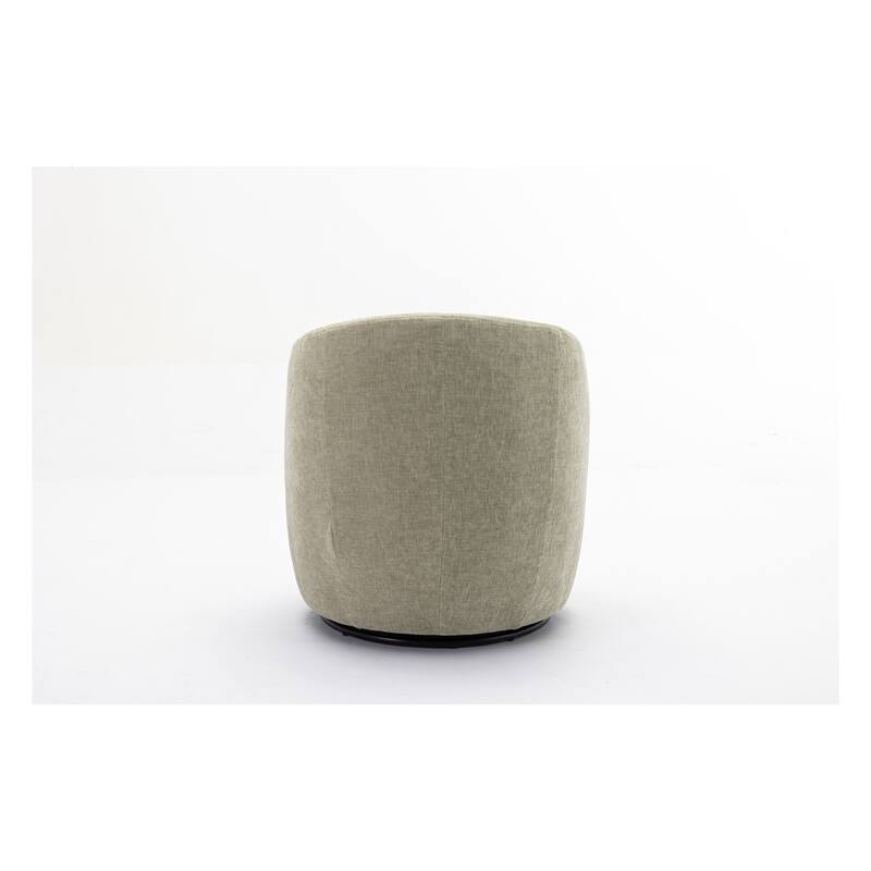 Fabric Swivel Accent Barrel Chair