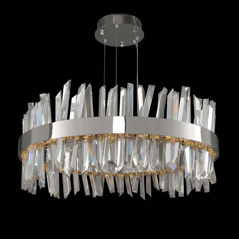 Allegri 030255  Glacier 32" Wide Integrated LED Chandelier - Chandeliers For Bedrooms by Overstock.com