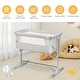 preview thumbnail 16 of 39, Travel Portable Baby Bed Side Sleeper Bassinet Crib with Carrying Bag - 38" x 19.5"-27.5" x 26.5"-34" (L x W x H)