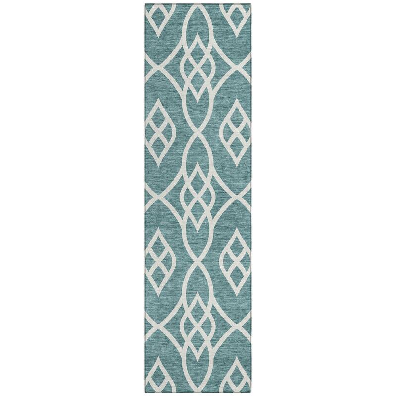 Machine Washable Indoor/ Outdoor Chantille Trellis Modern Rug