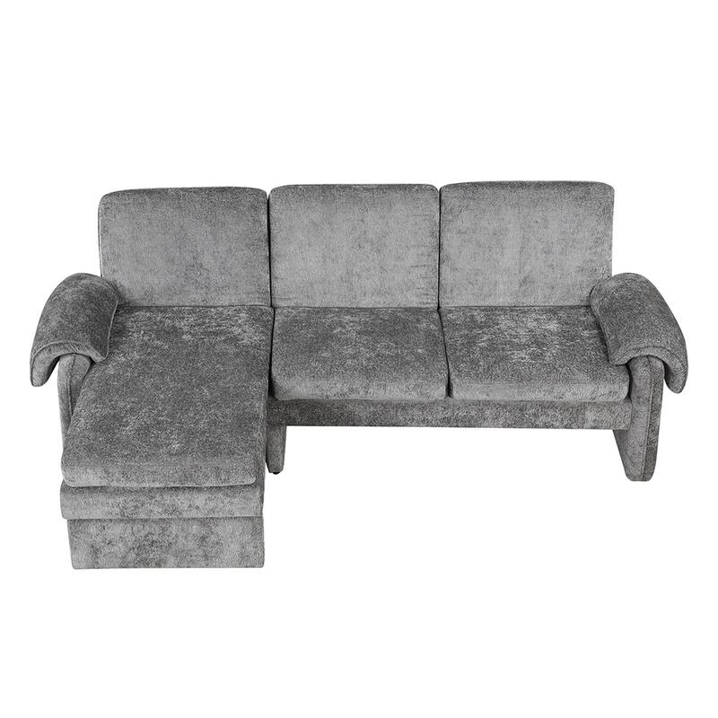 94.1" Versatile Sleeper Sofa, Reversible Chaise and 2 Pillows Included