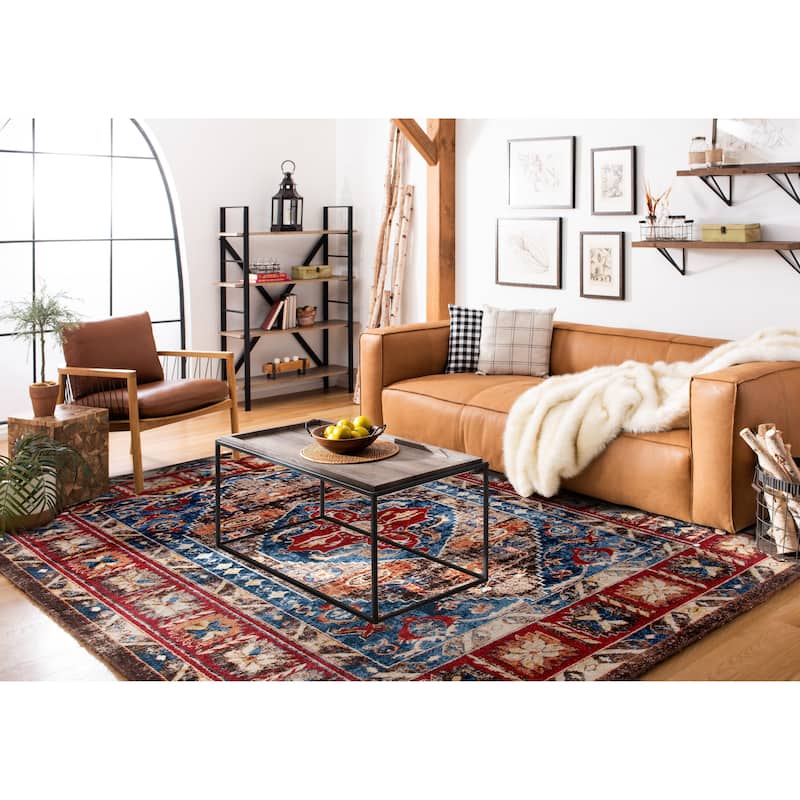 SAFAVIEH Bijar Bertineke Traditional Oriental Distressed Rug