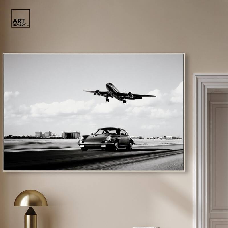 Sports Car Takeoff Canvas by Art Remedy