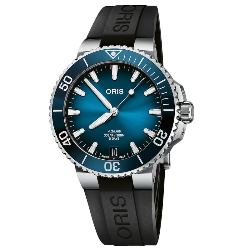 Oris Men's Aquis Blue Dial Watch - 40077694135-07422 - One Size
