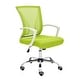 preview thumbnail 18 of 103, Modern Home Zuna Mid-back Office Chair White/Lime