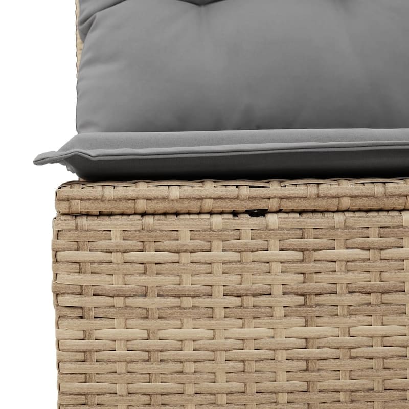 vidaXL Garden Sofa Set Grey PE rattan Large Modular Garden Sofa Set - 21.7 x 21.7 x 14.6
