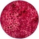preview thumbnail 48 of 106, SAFAVIEH Monaco Shiloh Boho Abstract Modern Watercolor Area Rug 6'7" Round - Fuchsia - Round