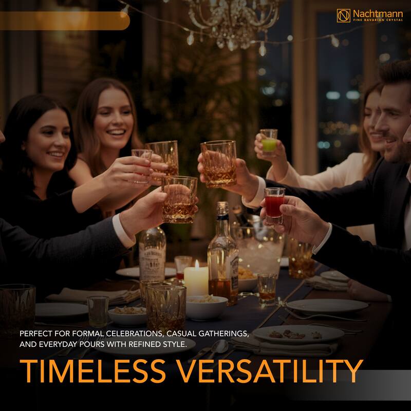 Nachtmann Set of 2 Noblesse Fine Glass Whiskey Tumblers
