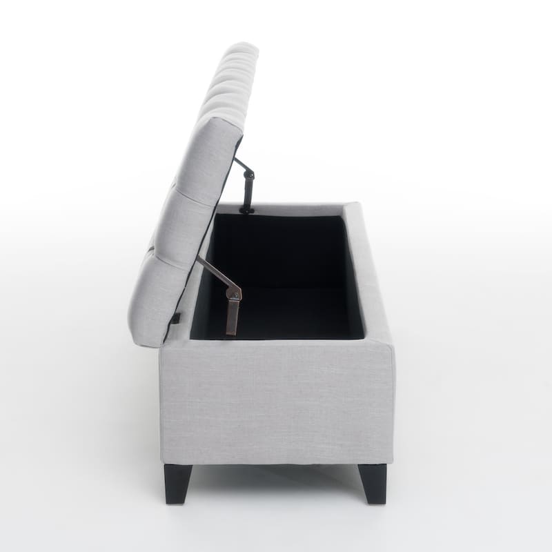 Ottilie Button-tufted Storage Ottoman Bench by Christopher Knight Home