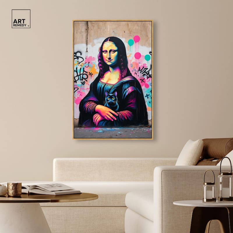Lisa's Little Secret Canvas by Art Remedy