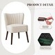 preview thumbnail 13 of 19, Modern Velvet Accent Chair Set of 2, Soft Upholstered Living Room Chair with Wooden Legs