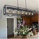 preview thumbnail 25 of 50, Kiro 7-light Farmhouse 48In Linear Chandelier Rectangle Dining Lights with UL - 48'' W x 7.78'' D x 11'' H