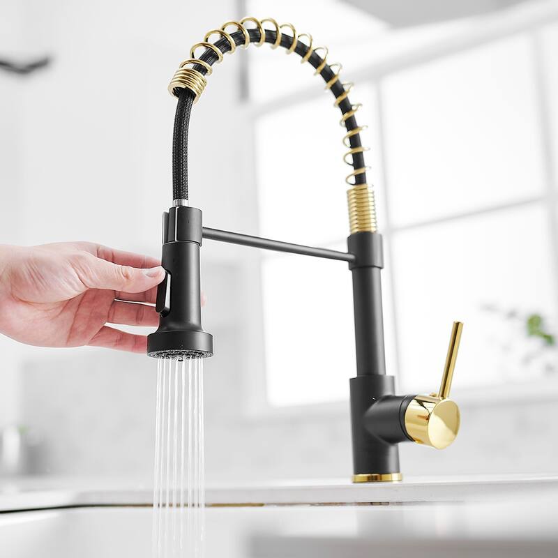 Spring Pull Down Kitchen Faucet