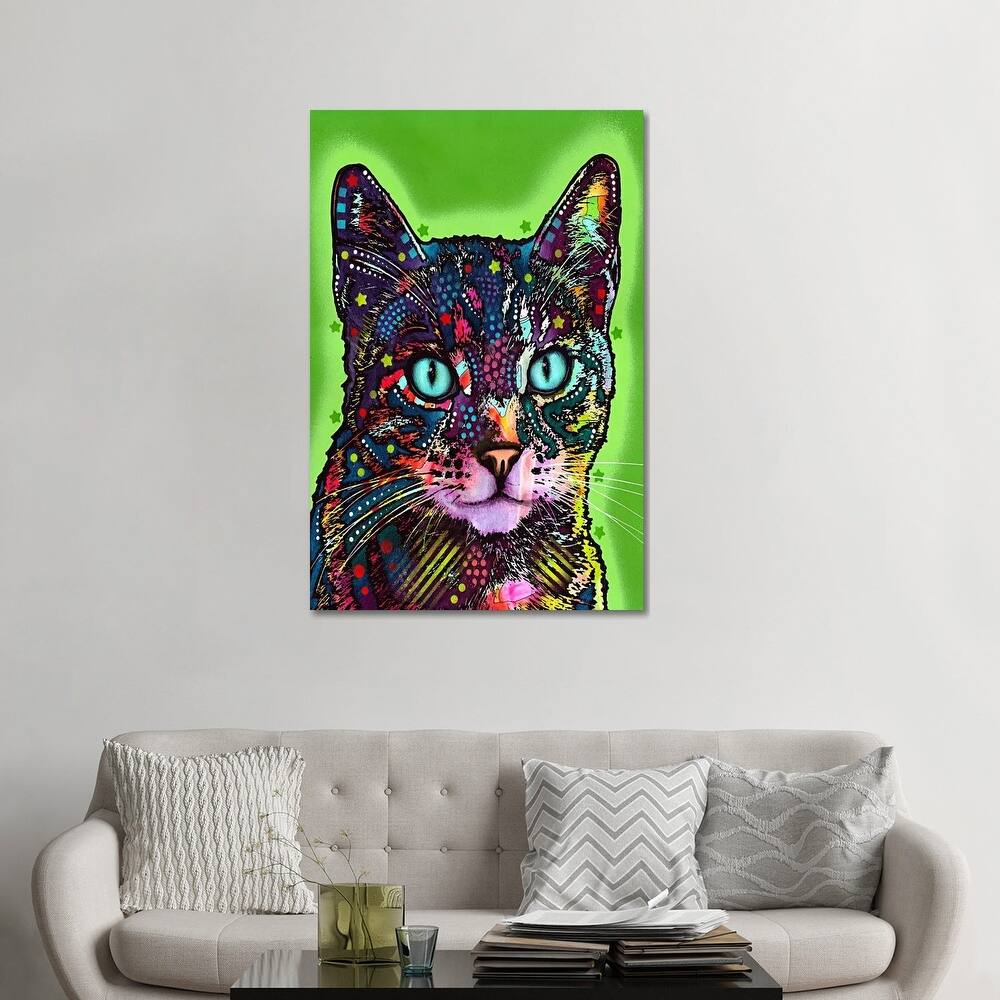 iCanvas "Watchful Cat" by Dean Russo Canvas Print