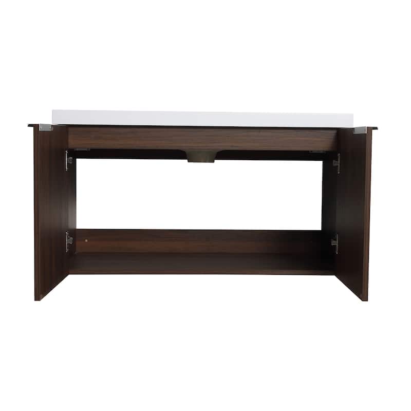 BNK 24"/30"/36" Single Sink Bathroom Vanity with Soft Close Door, Modern Floating Vanity