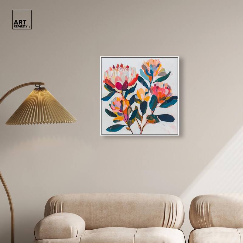 Contemporary Flora I Canvas by Art Remedy