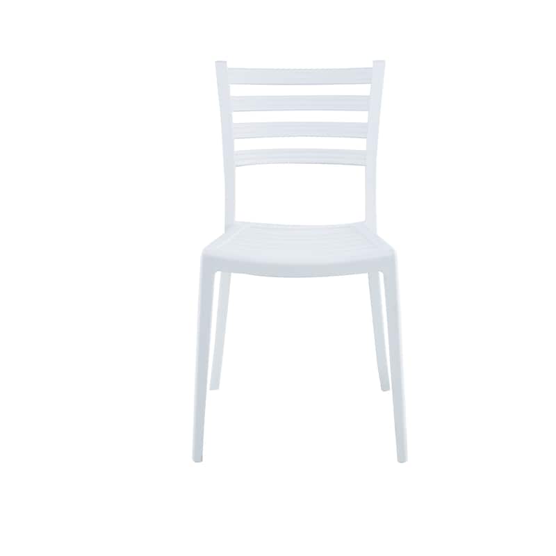 Porthos Home Faro Dining Chairs Set Of 4, PP Plastic, Stackable Design