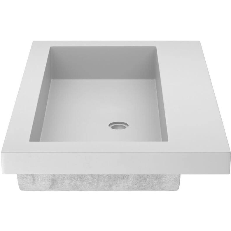 Native Trails NativeStone 30" Rectangular Stone Composite Drop In