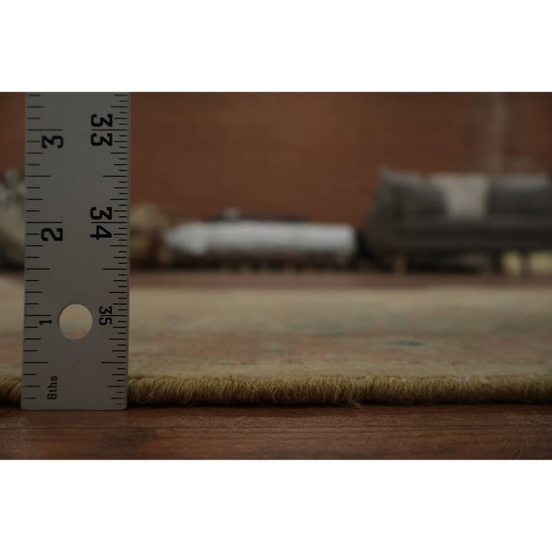 Hand Knotted Oriental 100% Wool Carpet Traditional All-Over Brown Ziegler Area Rug - 3' 1'' X 1' 11''