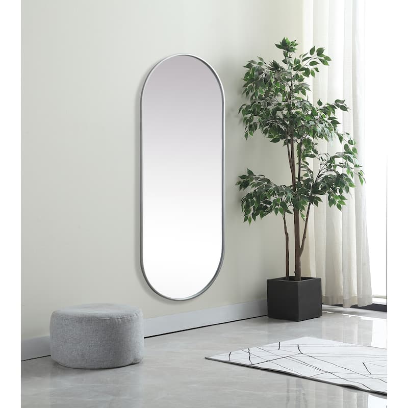 Elegant Lighting MR2A2460 Asha 24" W x 60" H Oval Framed Bathroom