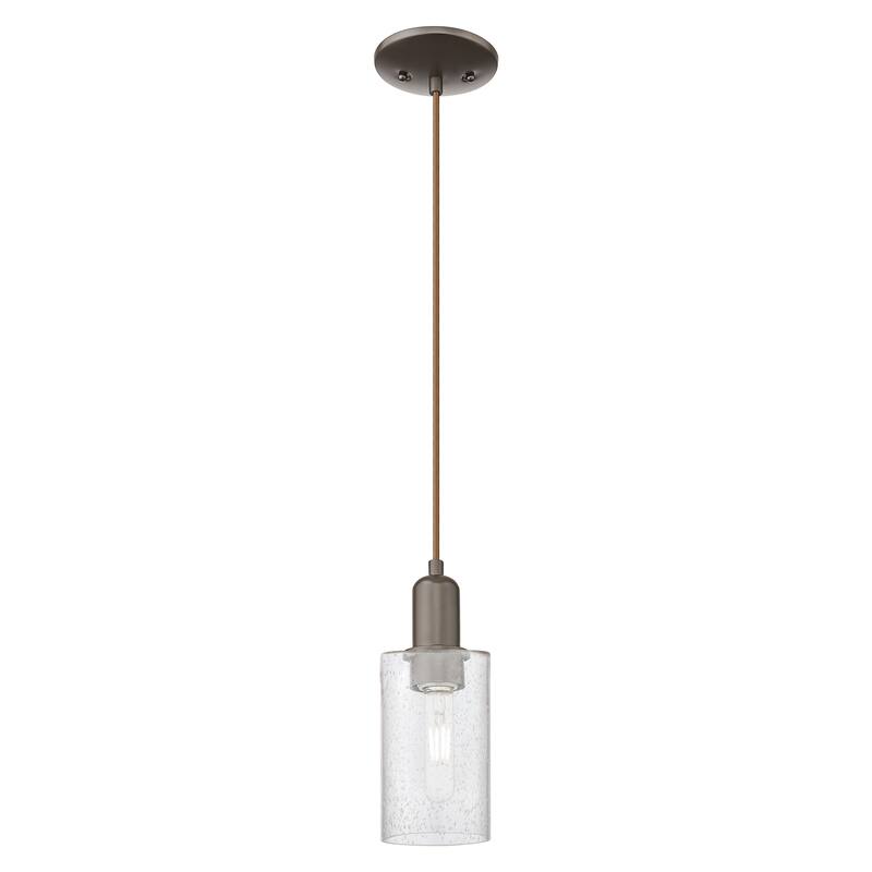 Innovations Lighting Endless Possibilities Arcadia - Clymer - 1 Light 4" Cord Hung Mini Pendant - Oil Rubbed Bronze/Seedy