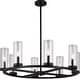 preview thumbnail 1 of 9, Vaxcel Lighting H0291 Grantley 8 Light 30" Wide Ring Chandelier